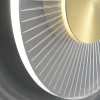 Nordic modern light luxury all-copper designer lamps for the living room, corridor, creative circular corridor, entrance background and wall lamps Application Scenario